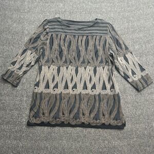 Metropolitan Museum Of Art Womens Shirt XL Top Blouse Tunic Tendrils